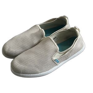 Native Cruz Shoes Mens 12 Bone White Low Profile Sneakers Mesh Slip On Summer